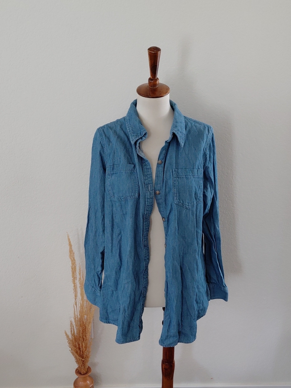 Isabel Maternity Lightweight Chambray Shirt